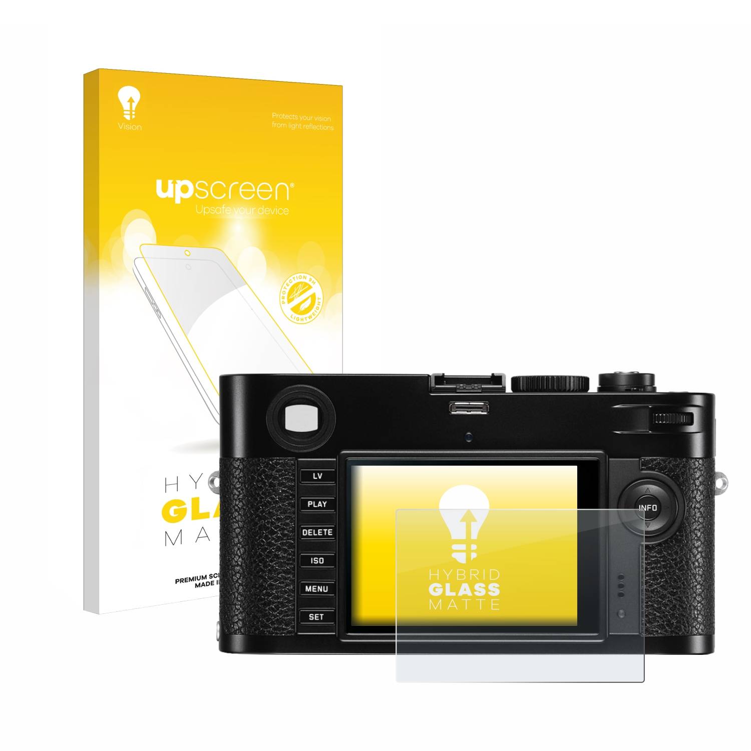 upscreen Flexible Schutz Glas Folie für Leica M (Typ 240) Schutzglas 9H Hybridglas Matt Entspiegelt