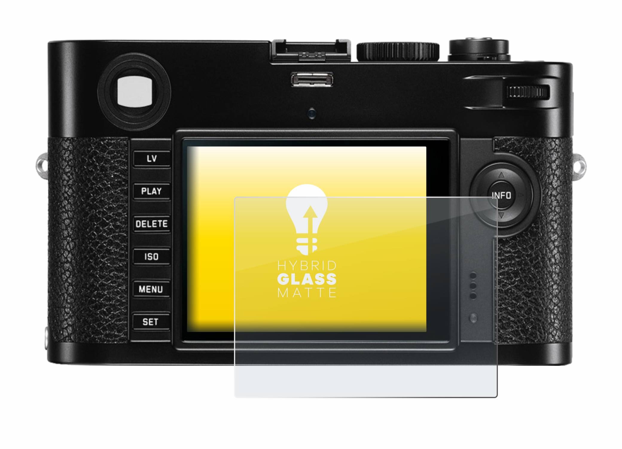 upscreen Flexible Schutz Glas Folie für Leica M (Typ 240) Schutzglas 9H Hybridglas Matt Entspiegelt