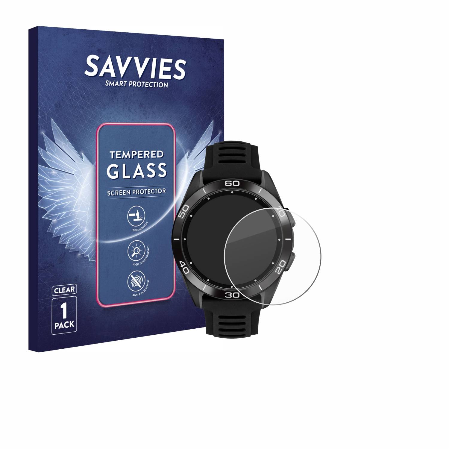 Savvies Clear Schutzglas für Tissot T-Touch Connect Sport 2023