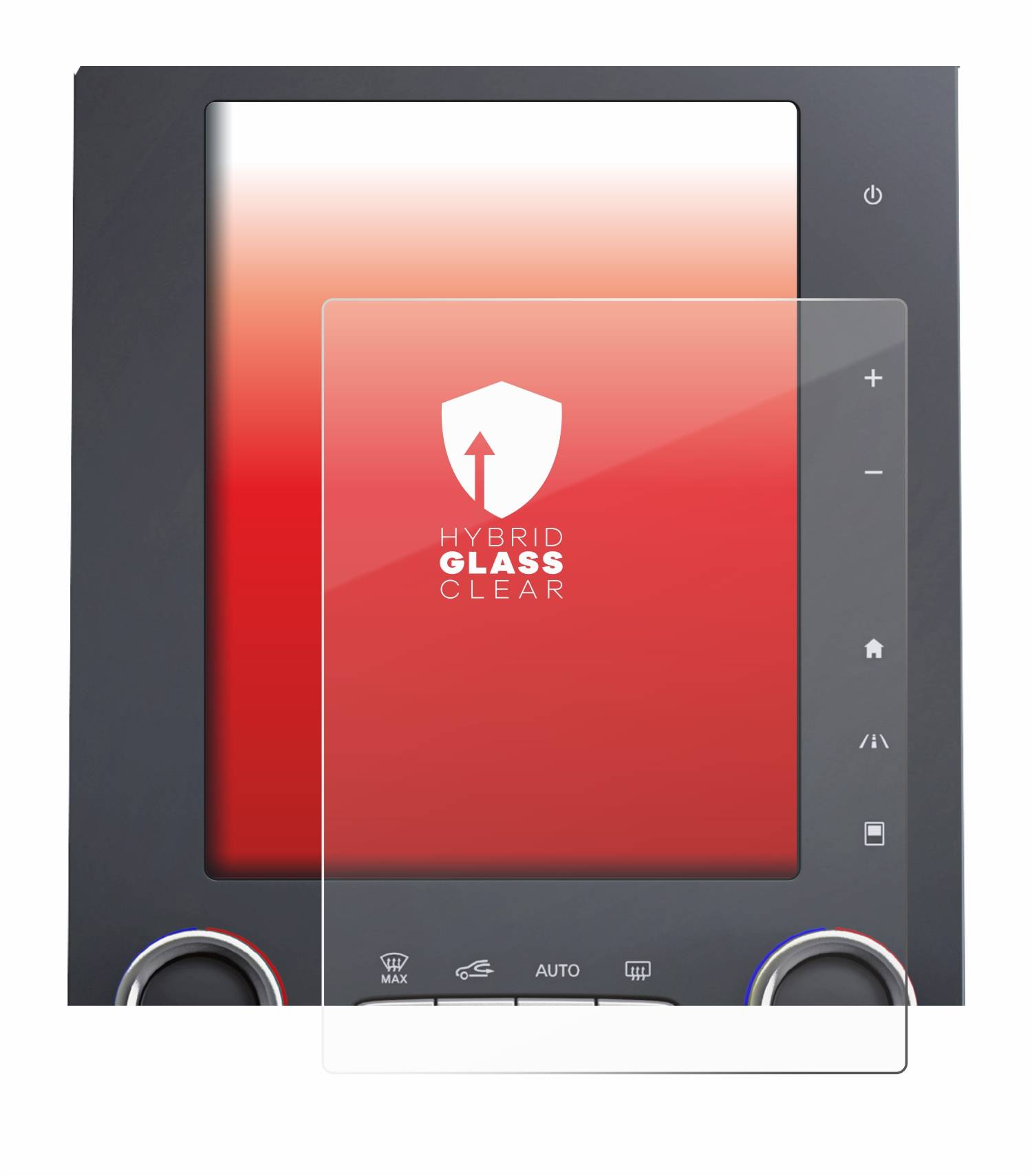 upscreen Hybrid Glas Schutz-Folie für Renault Megane GT R-Link 2 8.7