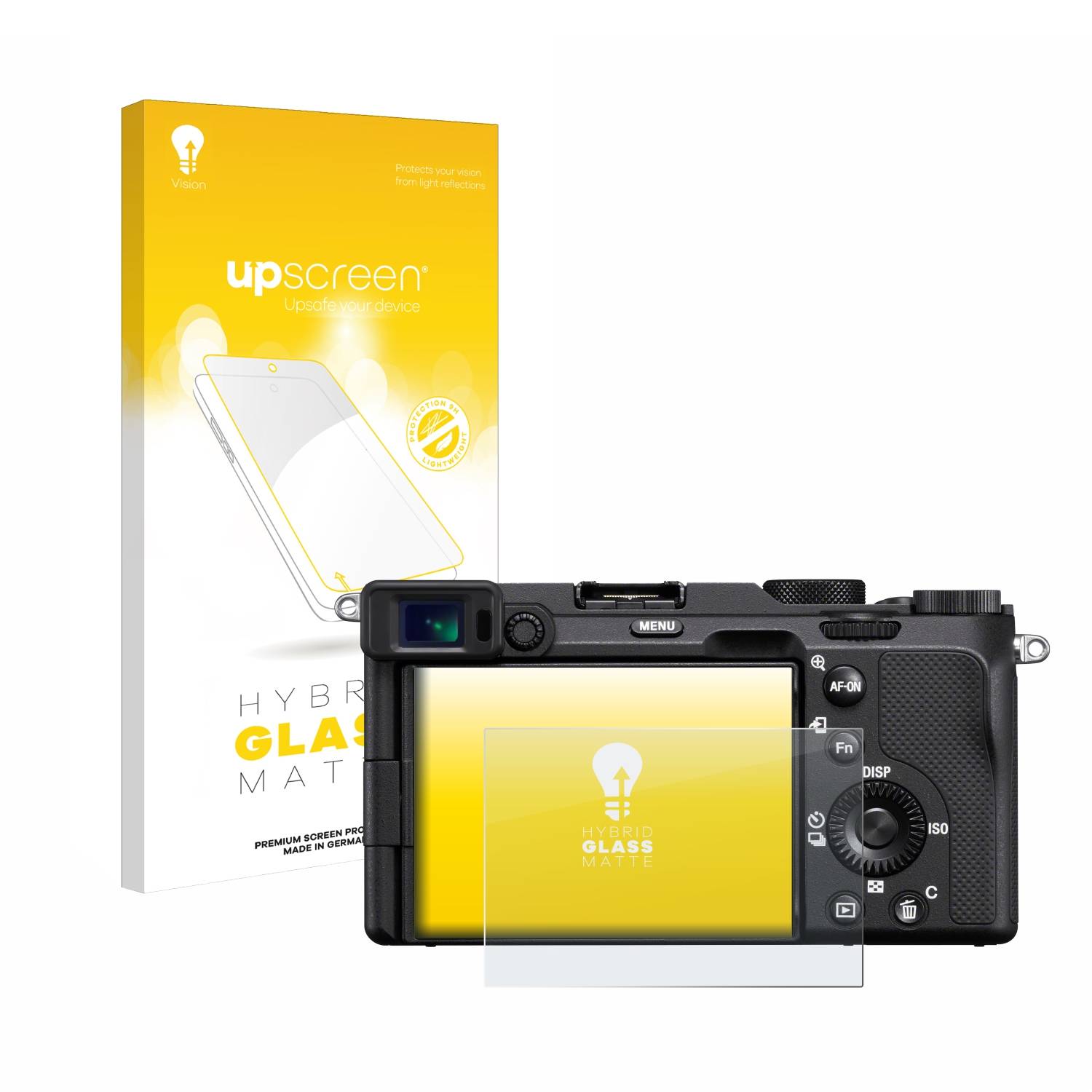 upscreen Flexible Schutz Glas Folie für Sony A7C Schutzglas 9H Hybridglas Matt Entspiegelt