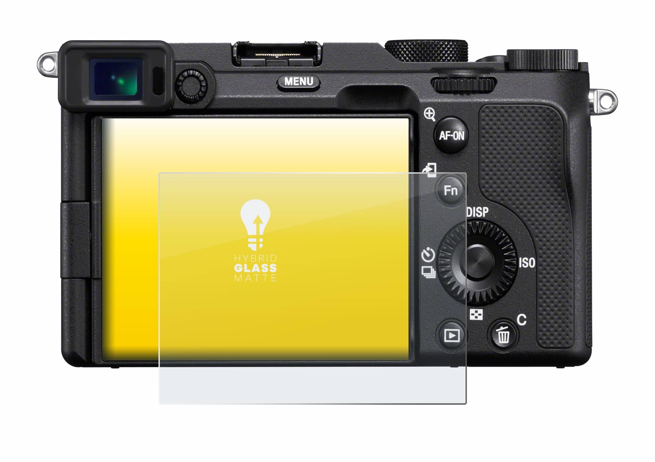 upscreen Flexible Schutz Glas Folie für Sony A7C Schutzglas 9H Hybridglas Matt Entspiegelt