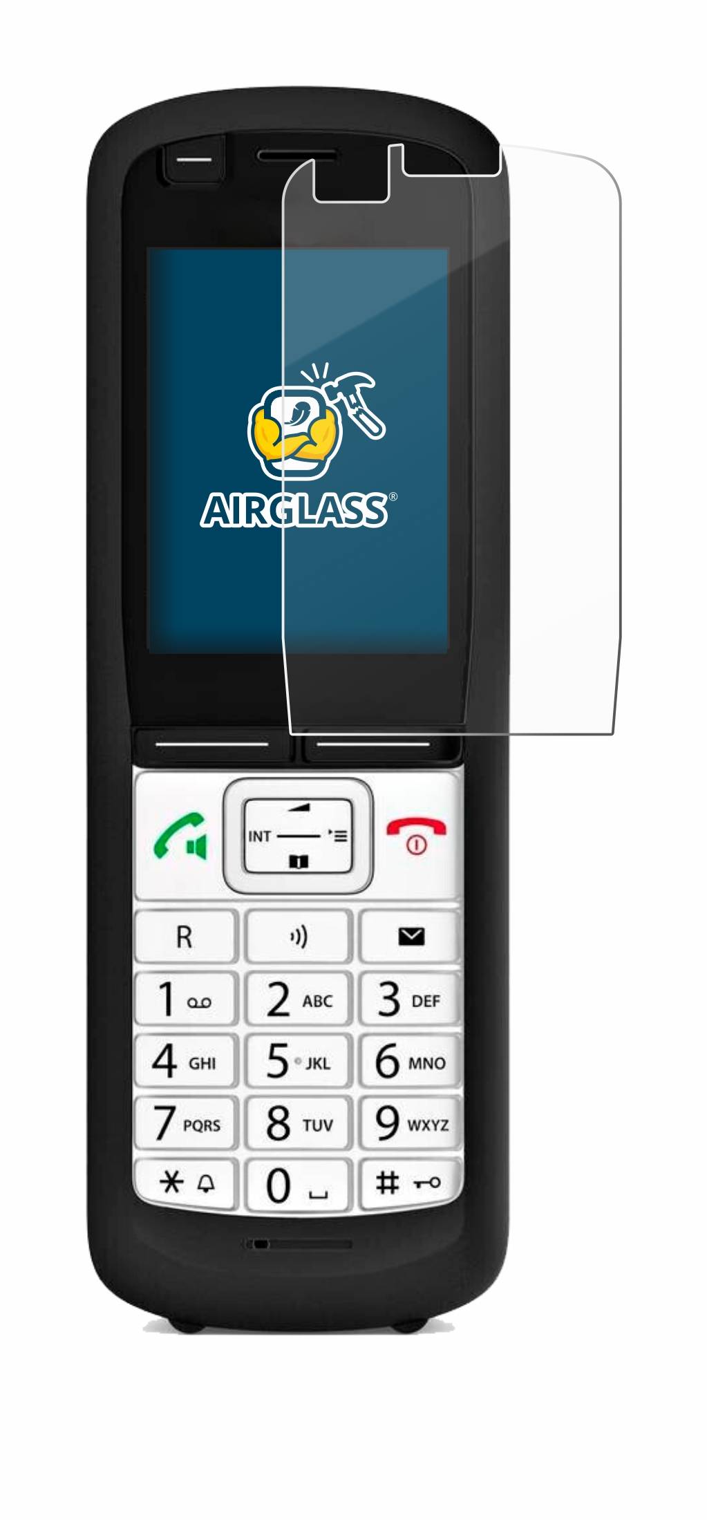 BROTECT AirGlass Glas Schutz-Folie für Unify OpenScape DECT Phone R6 - Schutzglas