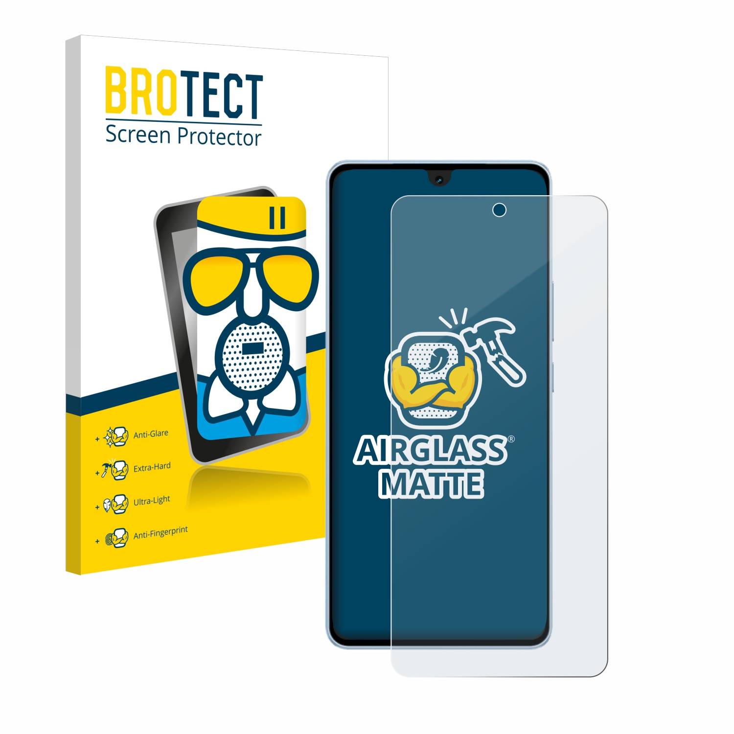 BROTECT AirGlass Matt Glas Panzer Folie für Vivo iQOO Neo 9 Pro