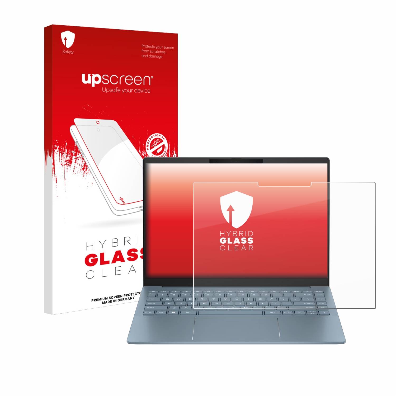 upscreen Hybrid Glas Panzer-Folie für HP Pavilion Plus 14-ew