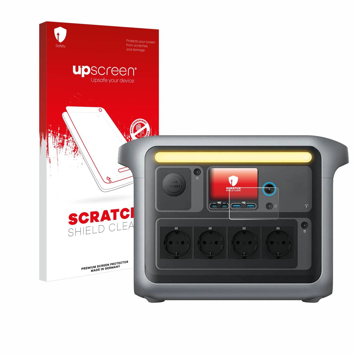 upscreen Scratch Shield Schutzfolie für Anker SOLIX C1000X