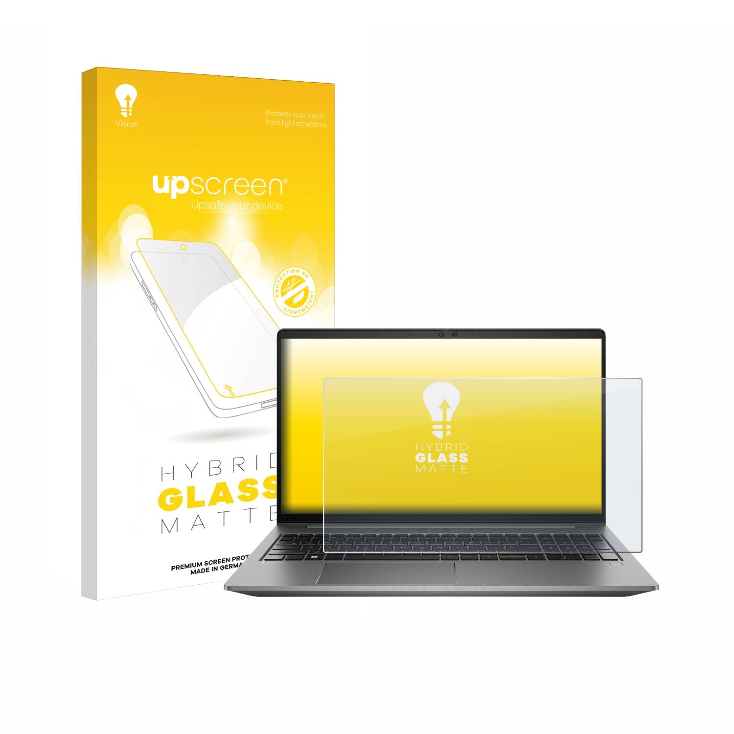 upscreen Flexible Schutz Glas Folie für HP Zbook Power 15 G10 Schutzglas 9H Hybridglas Matt Entspiegelt