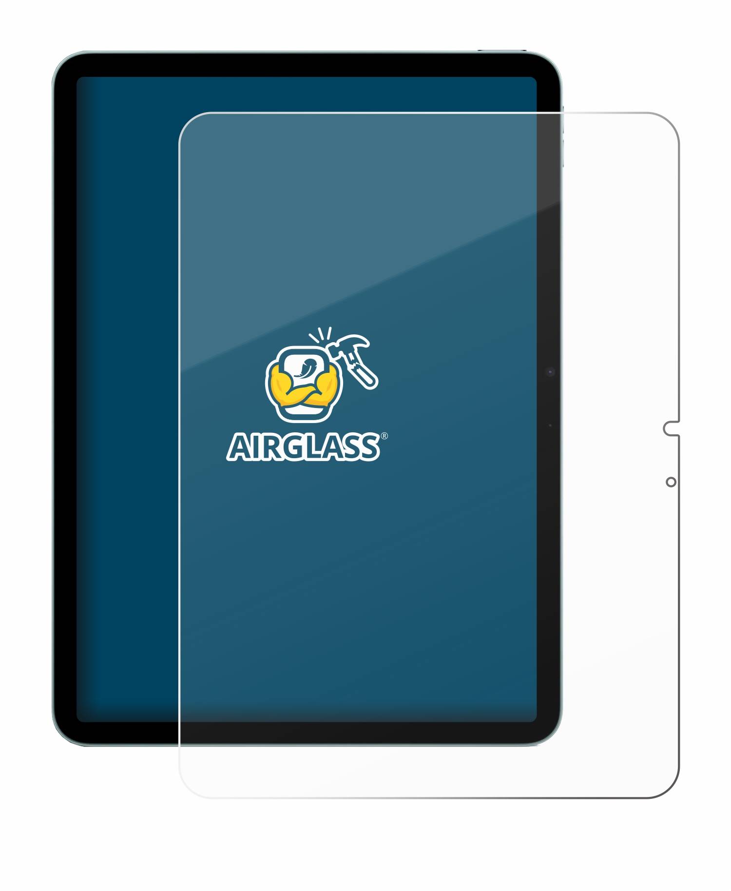 BROTECT AirGlass Glas Panzer-Folie für Apple iPad Air 11 WiFi 2024 - Schutzglas