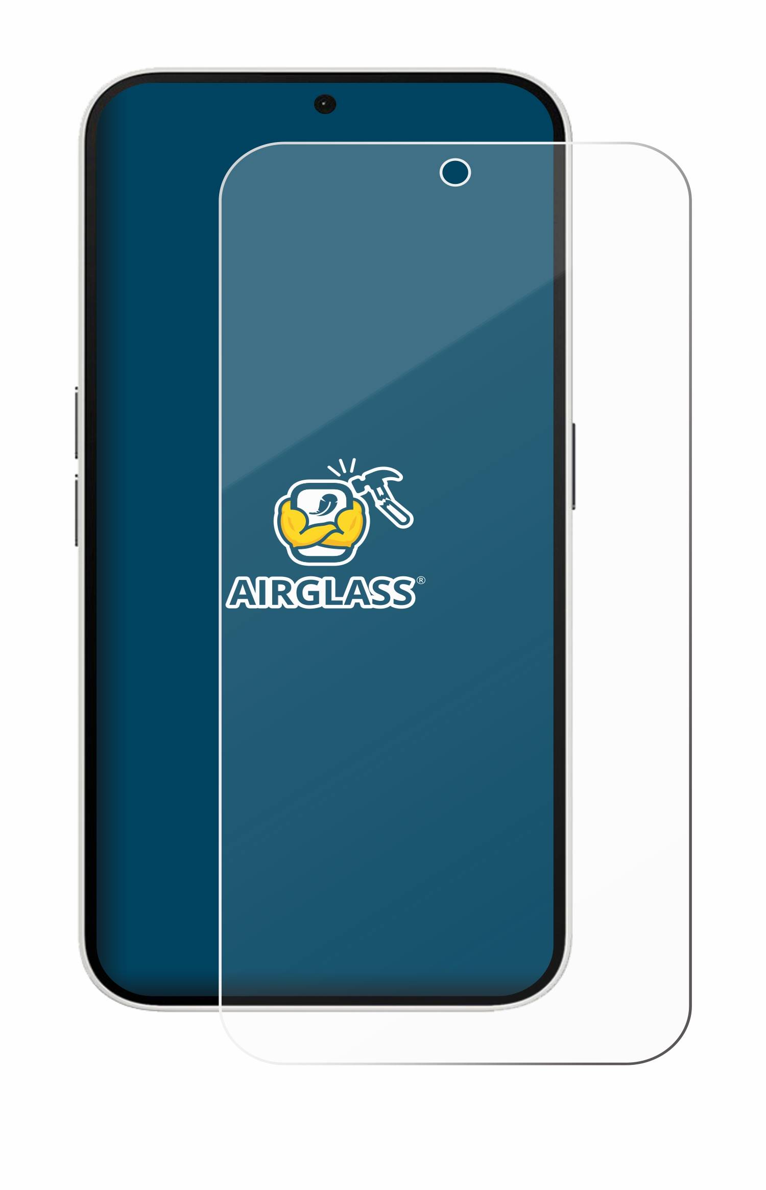 BROTECT AirGlass Flexible Schutz Glas Folie für Nothing Phone (2a) Klar Transparent