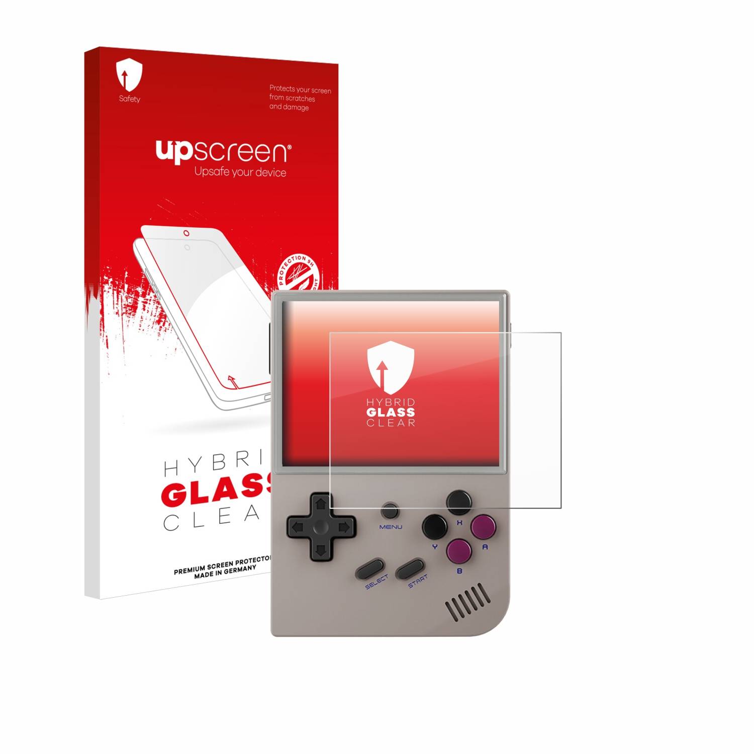 upscreen Hybrid Glas Schutz-Folie für Anbernic RG35XX Plus