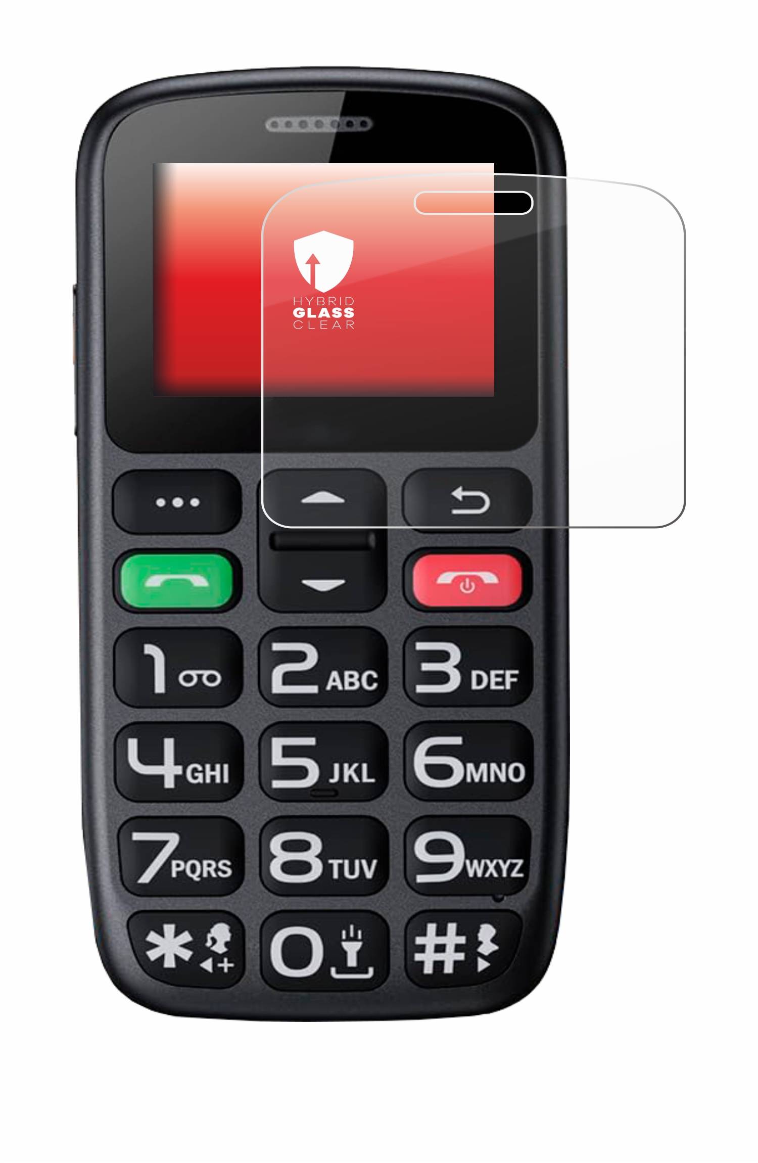 upscreen Hybrid Glas Schutz-Folie für Sweetlink S2 Plus