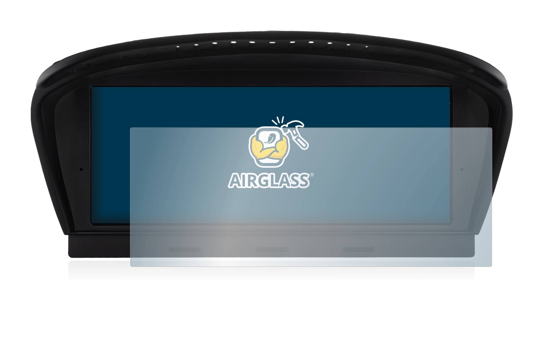 BROTECT AirGlass Glas Schutz-Folie für BMW 5 E60 2003-2007 iDrive Infotainment System 8.8 2001-2018 - Schutzglas
