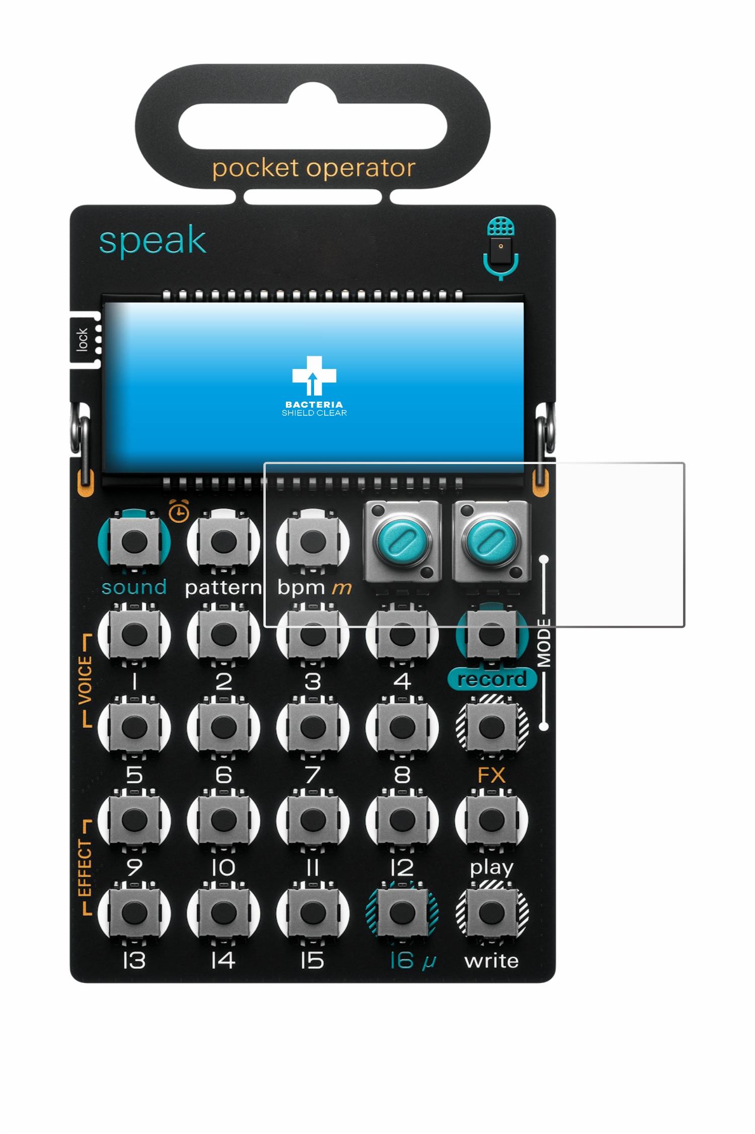upscreen Bacteria Shield Schutzfolie für Teenage Engineering PO-35 speak - Antibakteriell