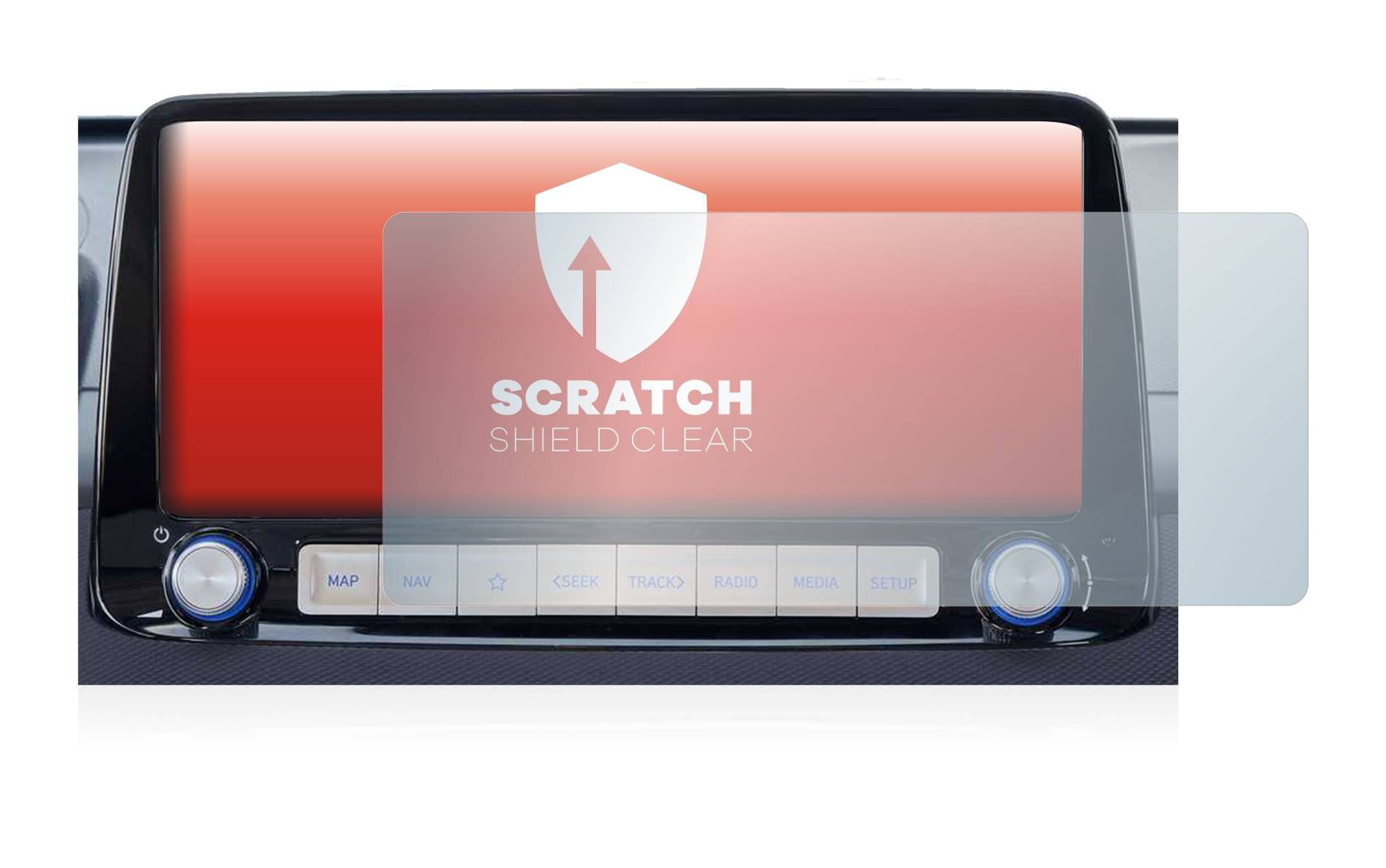 upscreen Scratch Shield Schutzfolie für Hyundai Kona 2020 Infotainment System 10