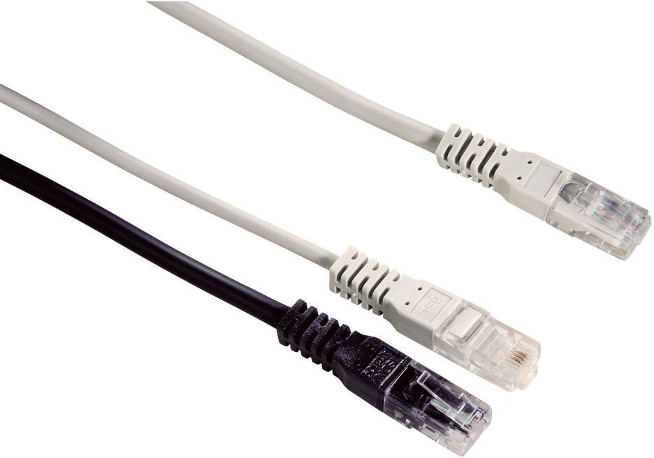 Hama ISDN Y-Kabel [1x RJ45-Stecker - 2x RJ45-Stecker] 1.50 m Grau