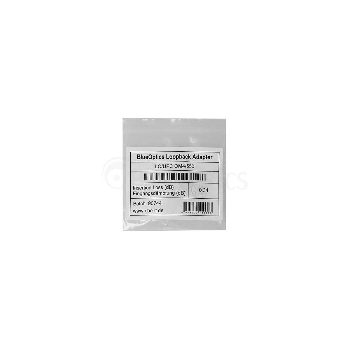 BLUEOPTICS - Loopback Adapter LC Duplex Singlemode SM