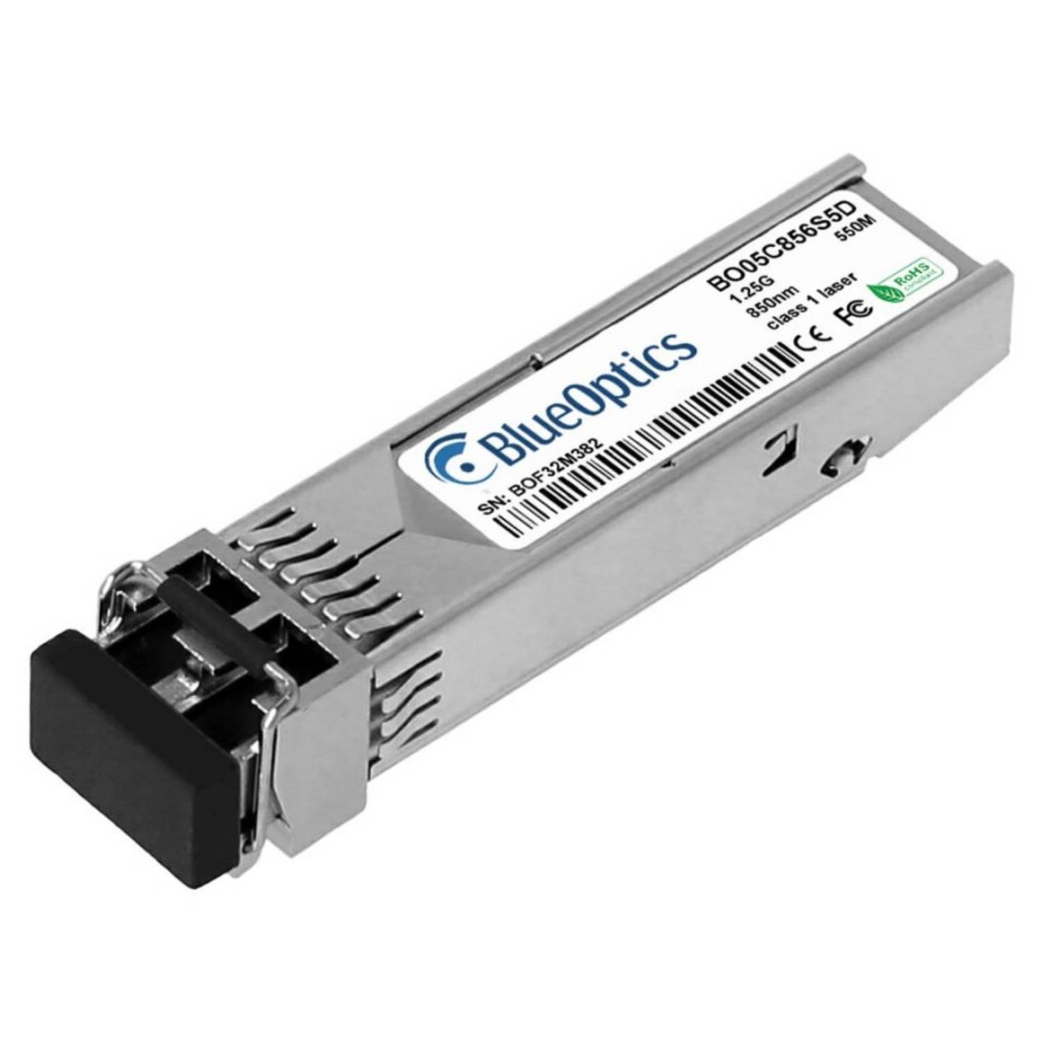 BlueOptics Picolight PLRXPL-VE-SG4-62-N BlueOptics BO05C856S5D SFP Transceiver, 1000BASE-SX,