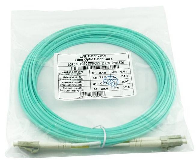 BLUEOPTICS - X66250-5 kompatibles LC-LC Multimode OM3 Patchkabel 5 Meter