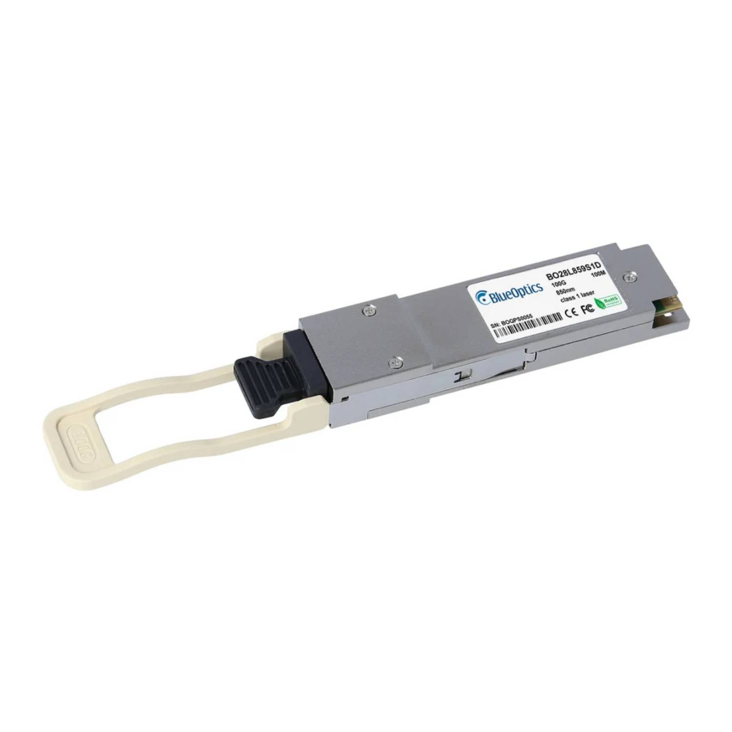 BlueOptics Lancom 60206 BlueOptics BO28L859S1D QSFP28 Transceiver, 100GBASE-SR4, Multimode Fiber, 4x850nm, 100 Meter