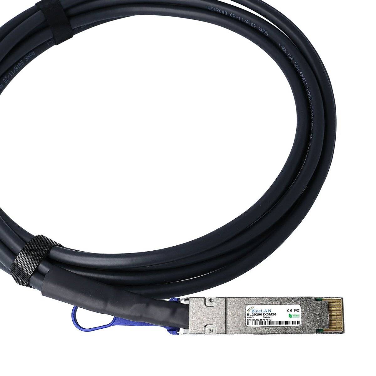 Dell EMC DAC-Q56DD-400G-1M BlueLAN BL292901X1M26 QSFP-DD Direct Attach Kabel, 40