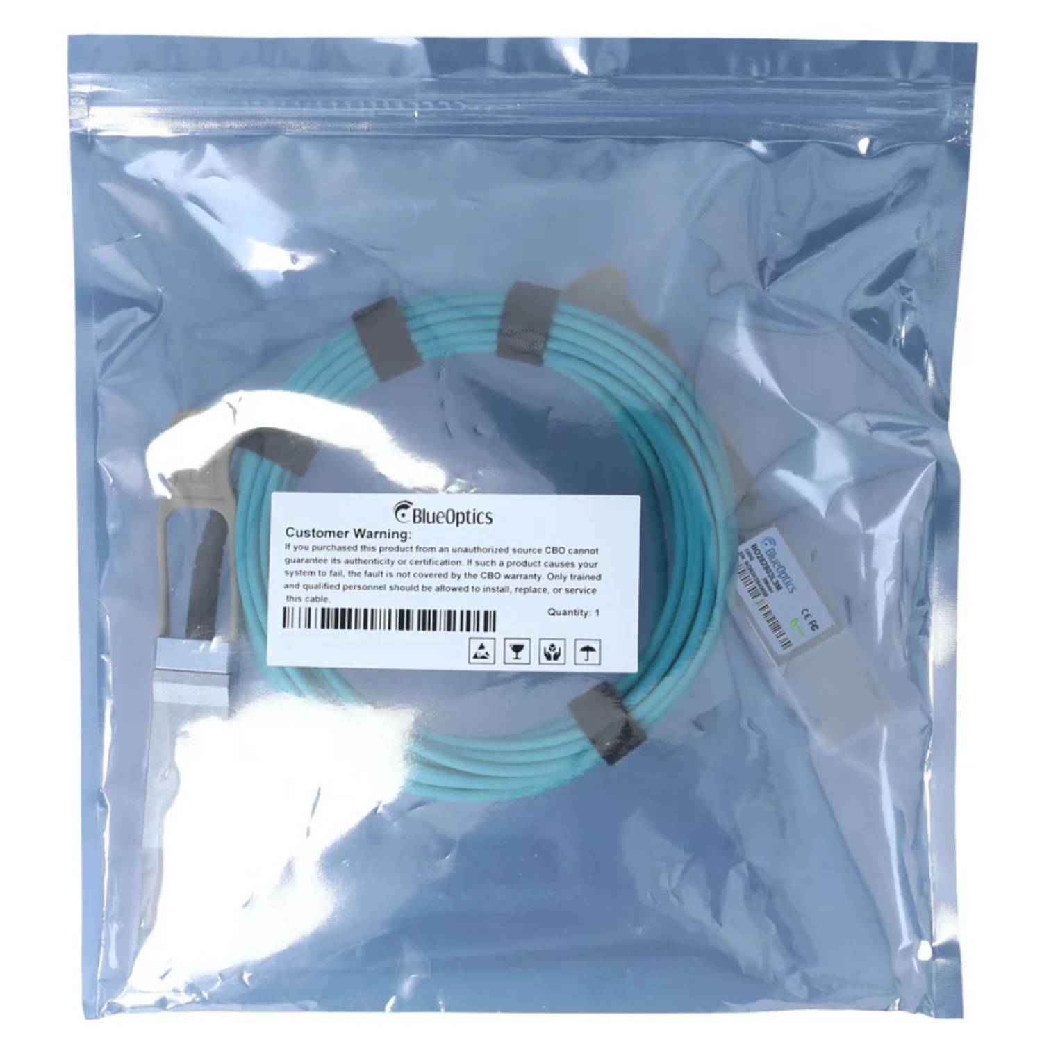 BLUEOPTICS - MFA1A00-E01A-NV kompatibles BlueOptics AOC QSFP28 BO282803L2M