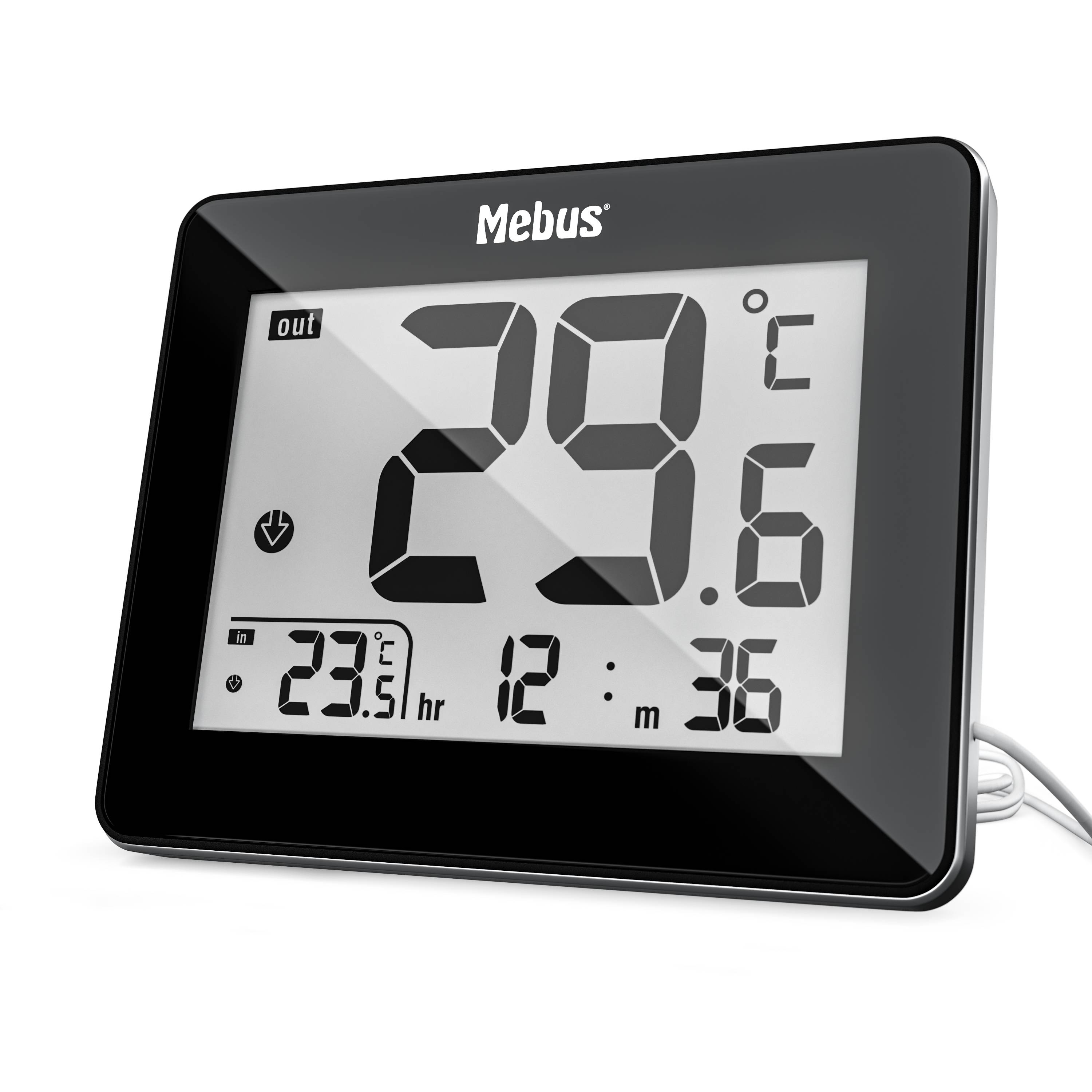 48432 - Elektronisches Umgebungsthermometer - Drinnen/Draußen - F -°C - Digital