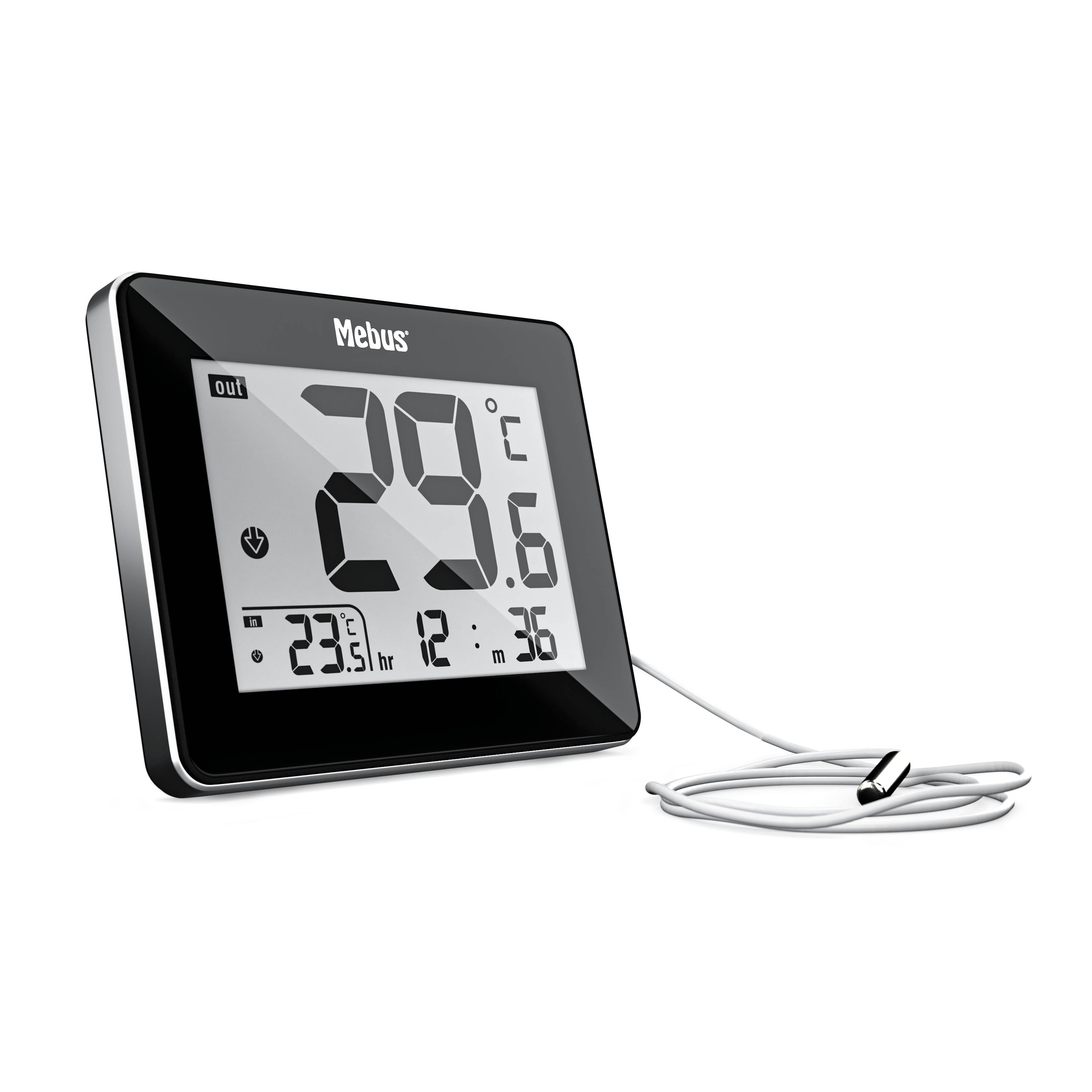 48432 - Elektronisches Umgebungsthermometer - Drinnen/Draußen - F -°C - Digital