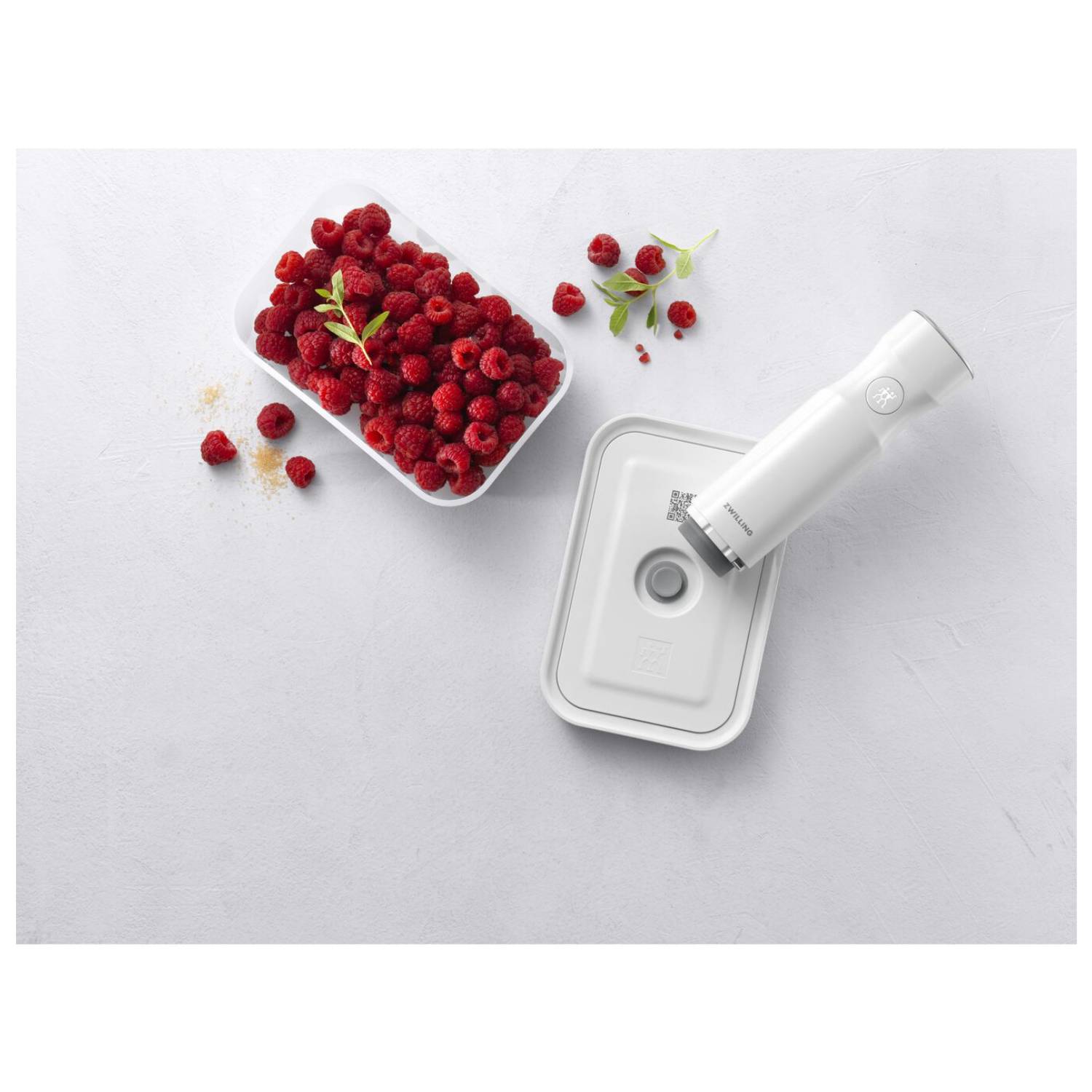 ZWILLING FRESH & SAVE, Brotdose, Erwachsener, Weiß, Kunststoff, Silikon, Monochromatisch, Rechteckig