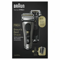 Braun Series 9 Pro+ 9575cc Wet & Dry, Folienschaber, Metallisch, Akku, Lithium-Ion (Li-Ion), 90 min, Box Braun Series 9 Pro+ 9575cc Wet & Dry, Folienschaber, Metallisch, Akku, Lithium-Ion (Li-Ion), 90 min, Box