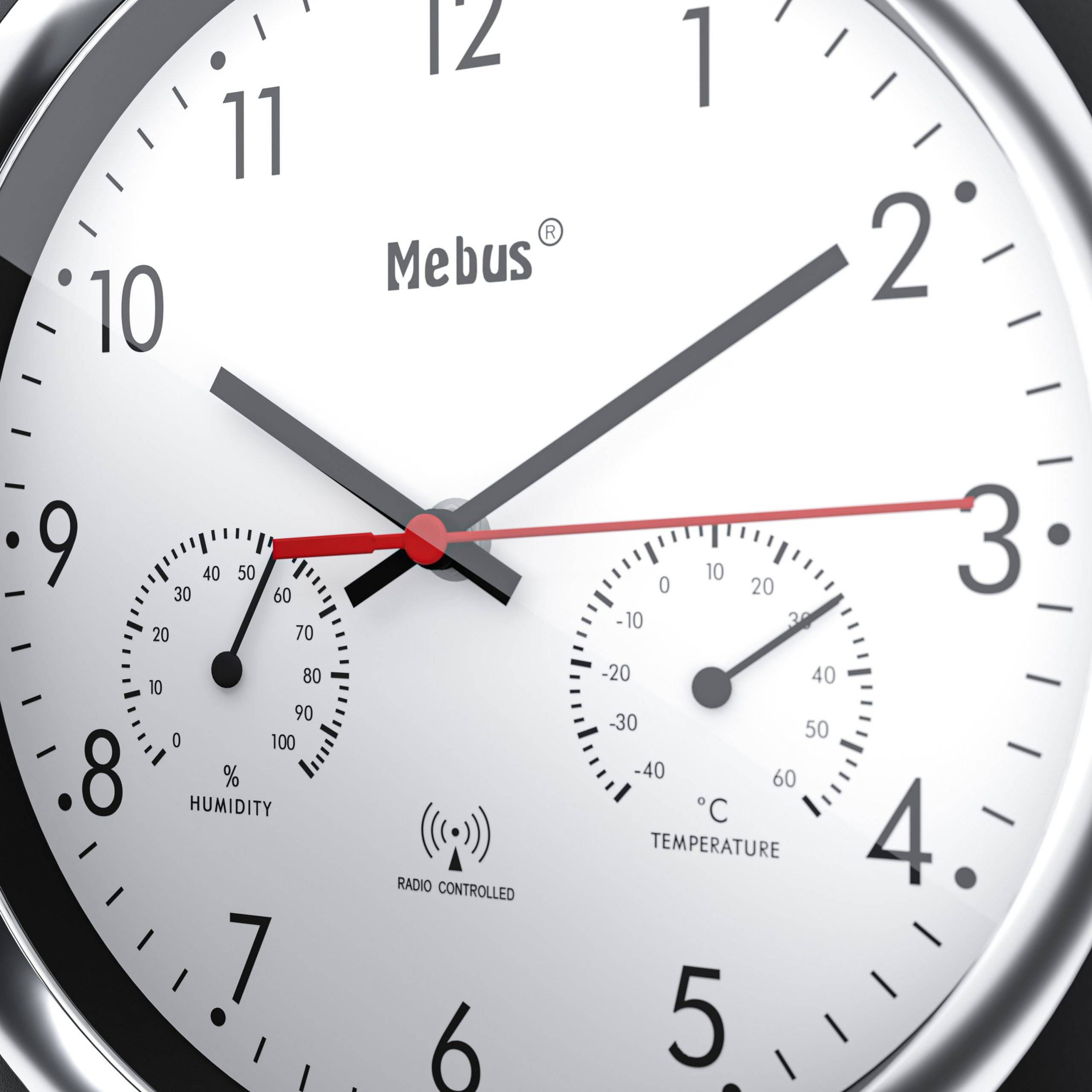 19453 Funk-Wanduhr mit Thermo-/Hygrome