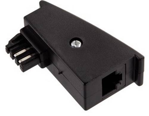 Hama Telefon (analog) Adapter [1x TAE-F-Stecker - 1x RJ45-Buchse 8p2c] Schwarz