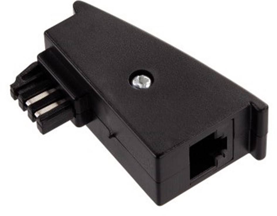 Hama Telefon (analog) Adapter [1x TAE-F-Stecker - 1x RJ45-Buchse 8p2c] Schwarz