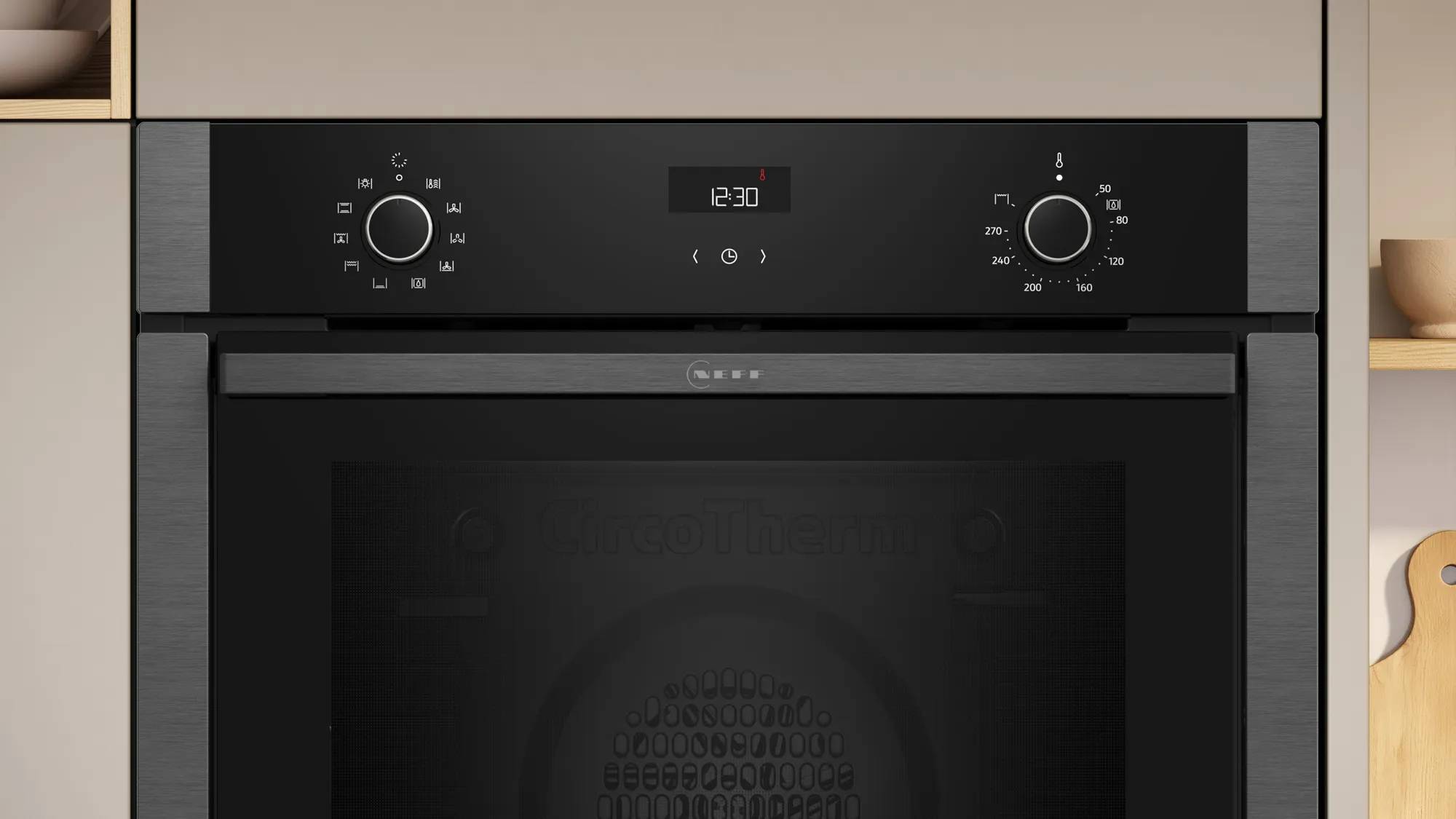 Neff N 50 B3ACE2AG3, Medium, Elektrischer Ofen, 71 l, 71 l, 50 - 275 °C, Hydrolytisch