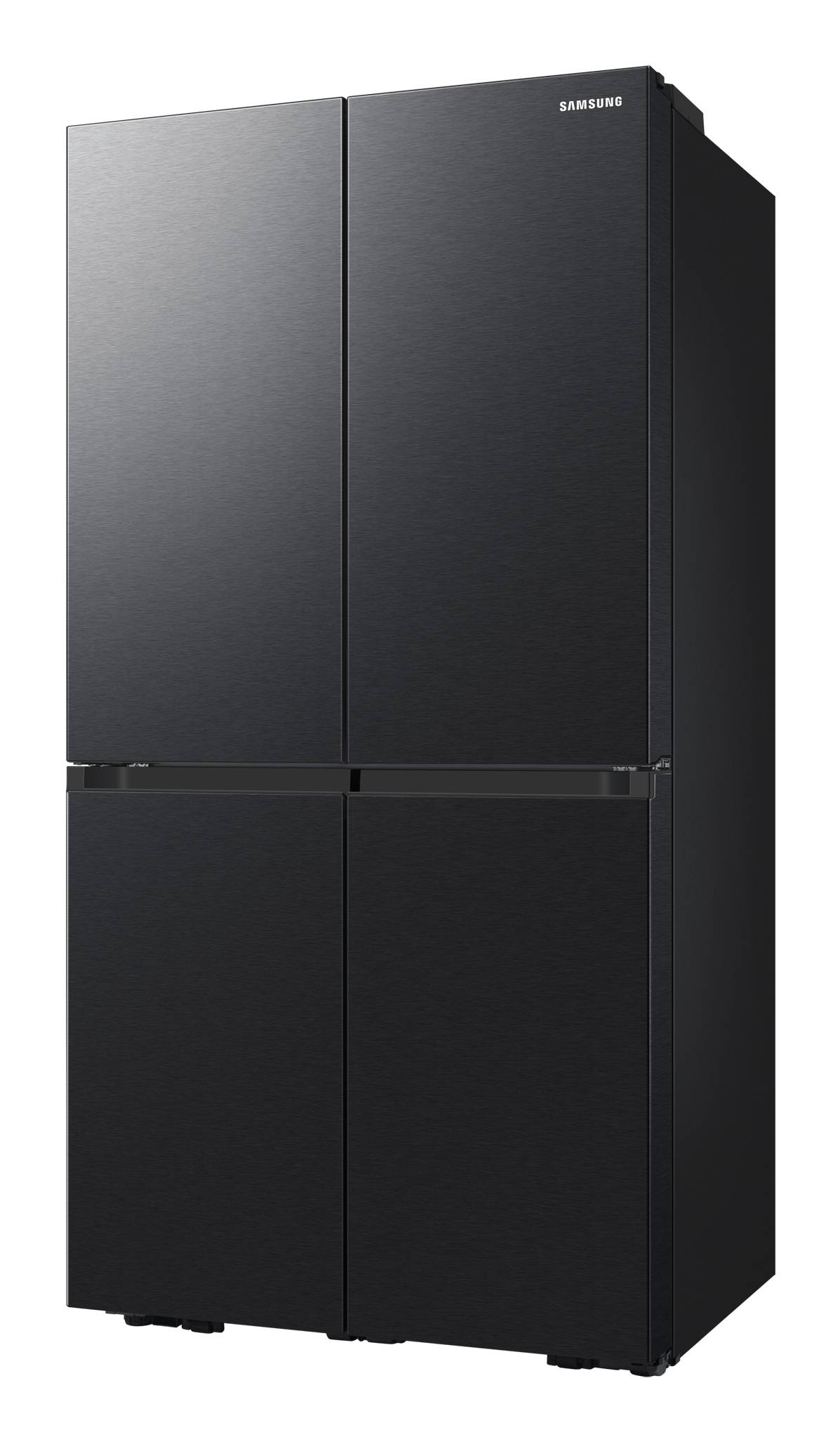 Samsung 4-Türen French Door mit Beverage Center und Festwasseranschluss, Freistehend, French door, Schwarz, Black DOI,