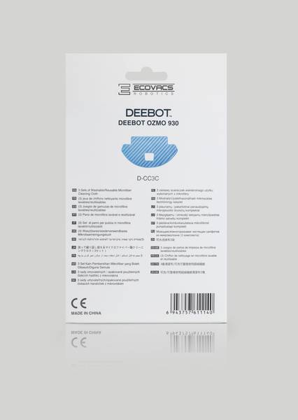 ECOVACS D-CC3C - Reinigungstuch - für Robotik-Staubsauger (Packung mit 3)