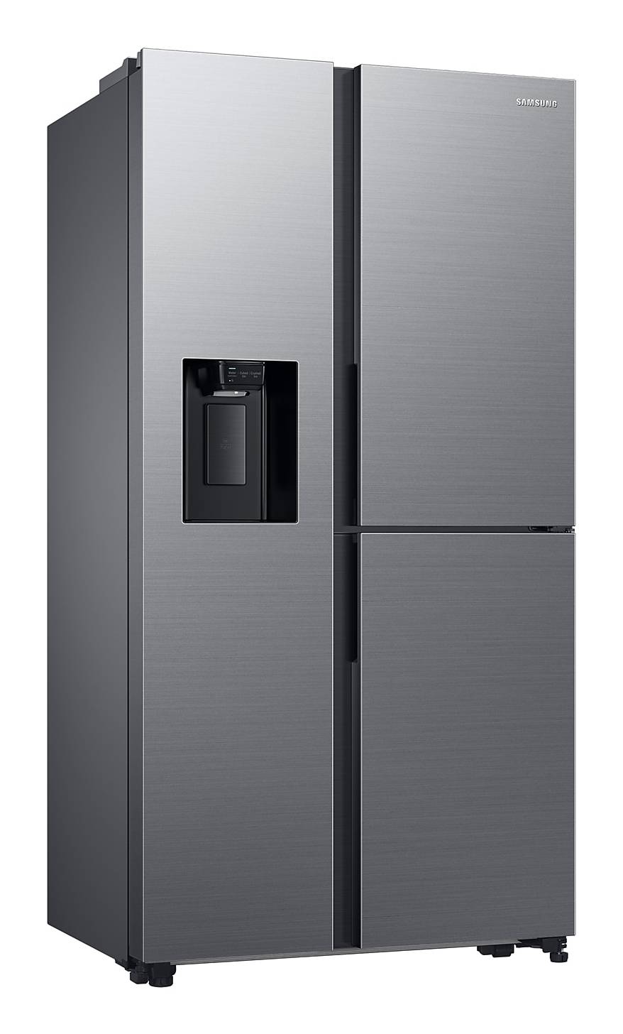 Side-by-side with food showcase door and water tank, 628 , free-standing, stainless steel