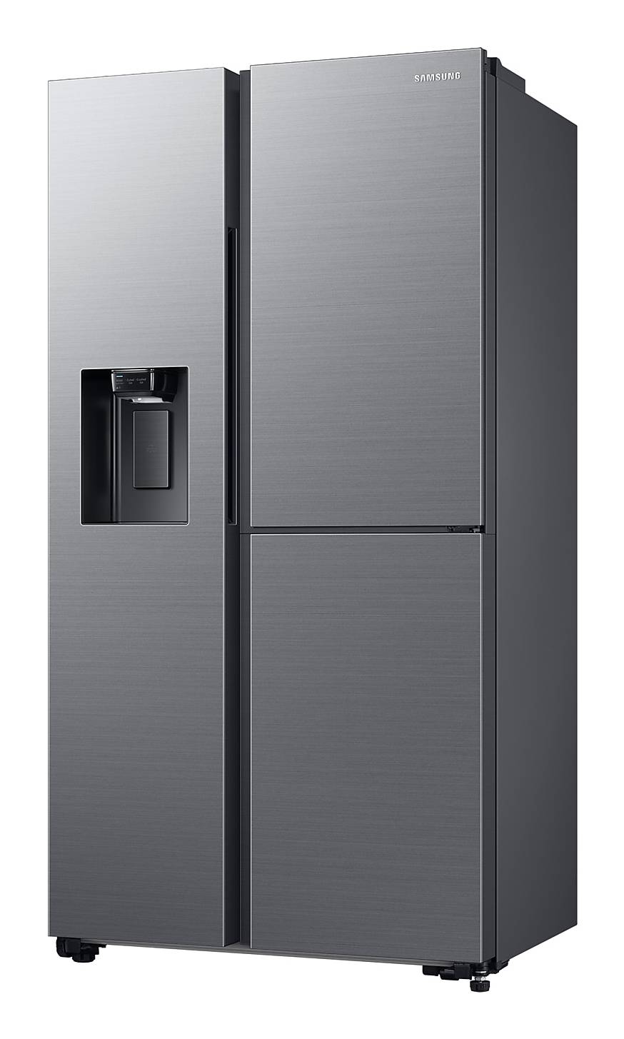Side-by-side with food showcase door and water tank, 628 , free-standing, stainless steel