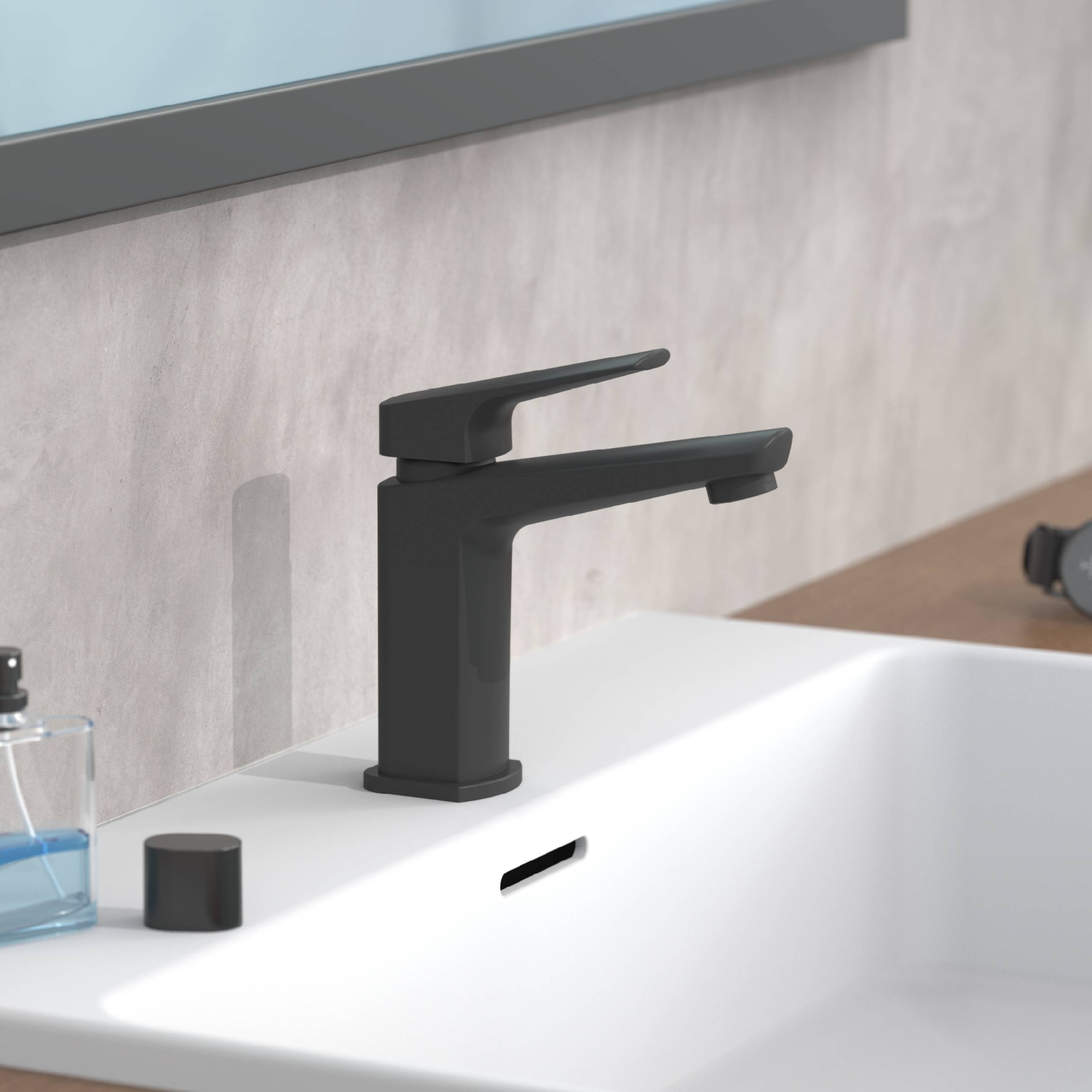 RAVEN Waschtischarmatur, Schwarz matt