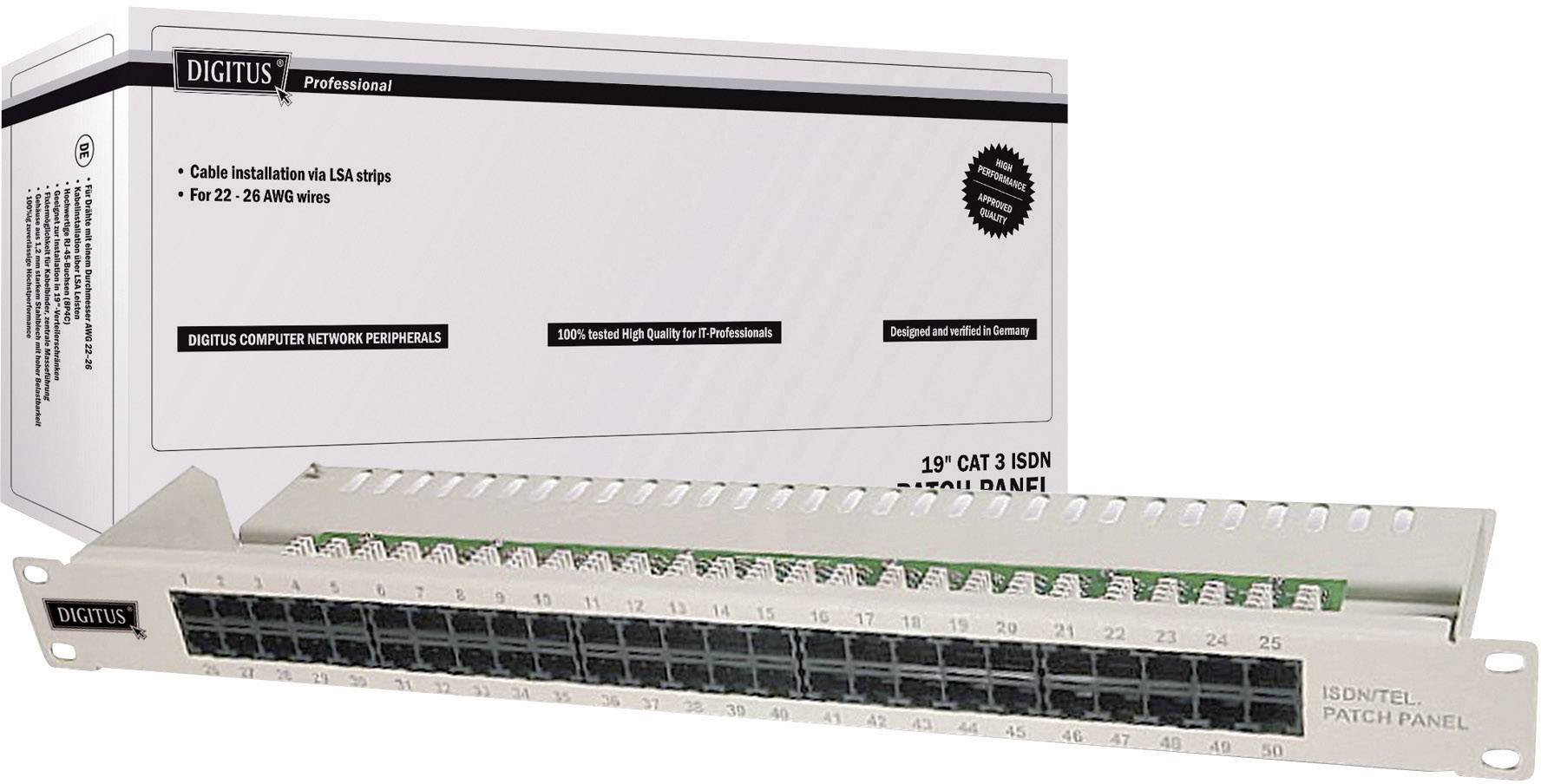 Digitus 50-KR/G ISDN Patchpanel
