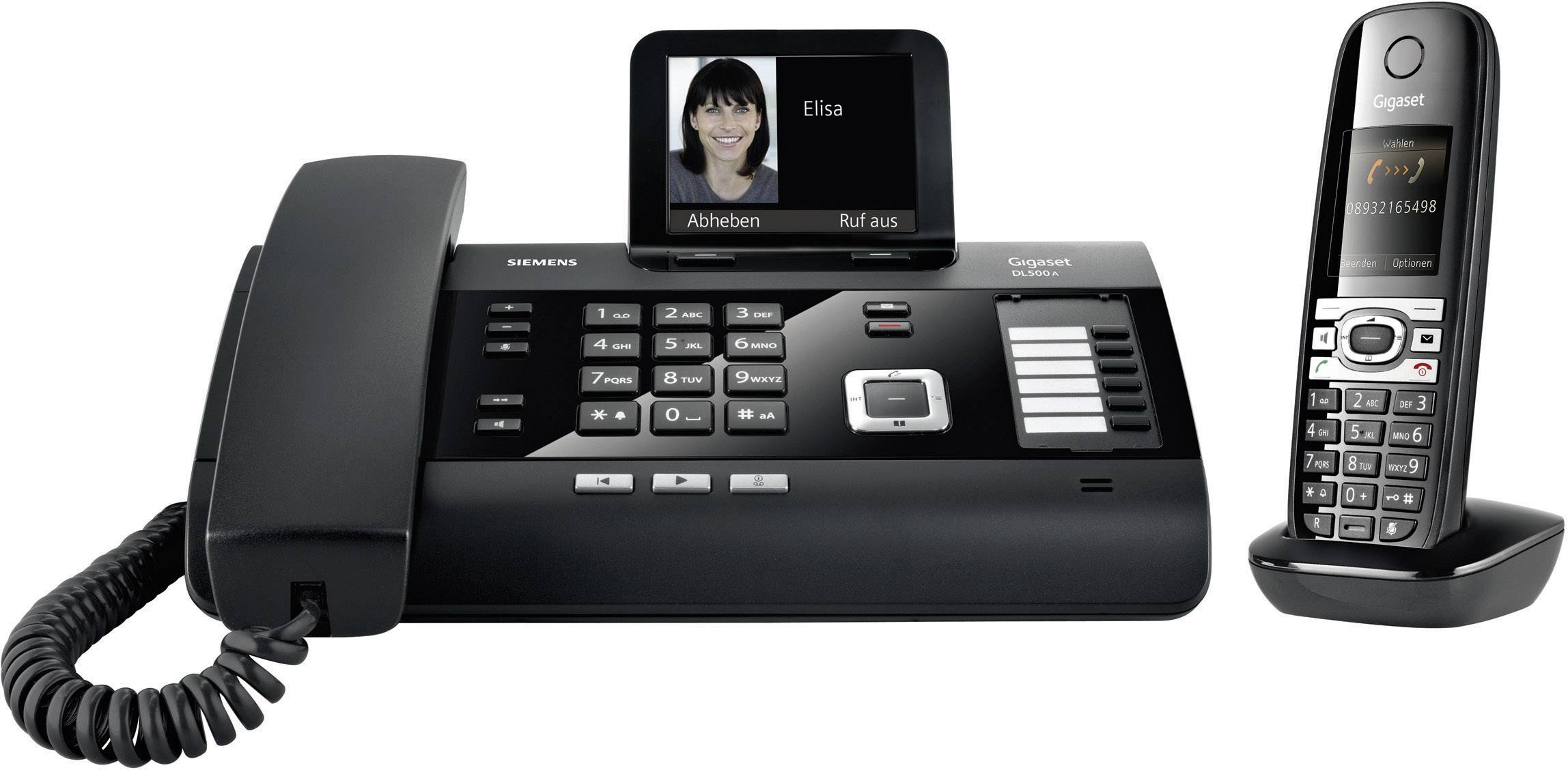Gigaset DL500A   C610H Schnurgebundenes Telefon, analog inkl. Mobilteil ...