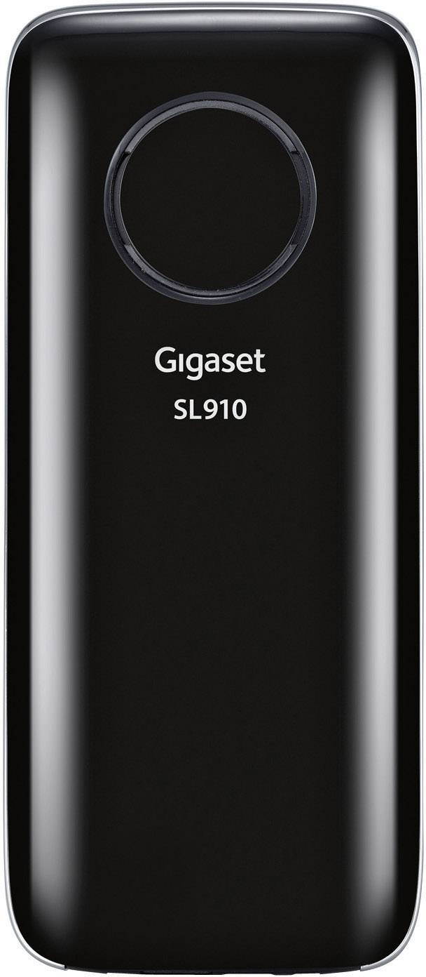 Gigaset SL910A DECT, GAP, Bluetooth® Schnurloses Telefon analog Anrufbeantworter, Touchscreen Edelstahl, Schwarz