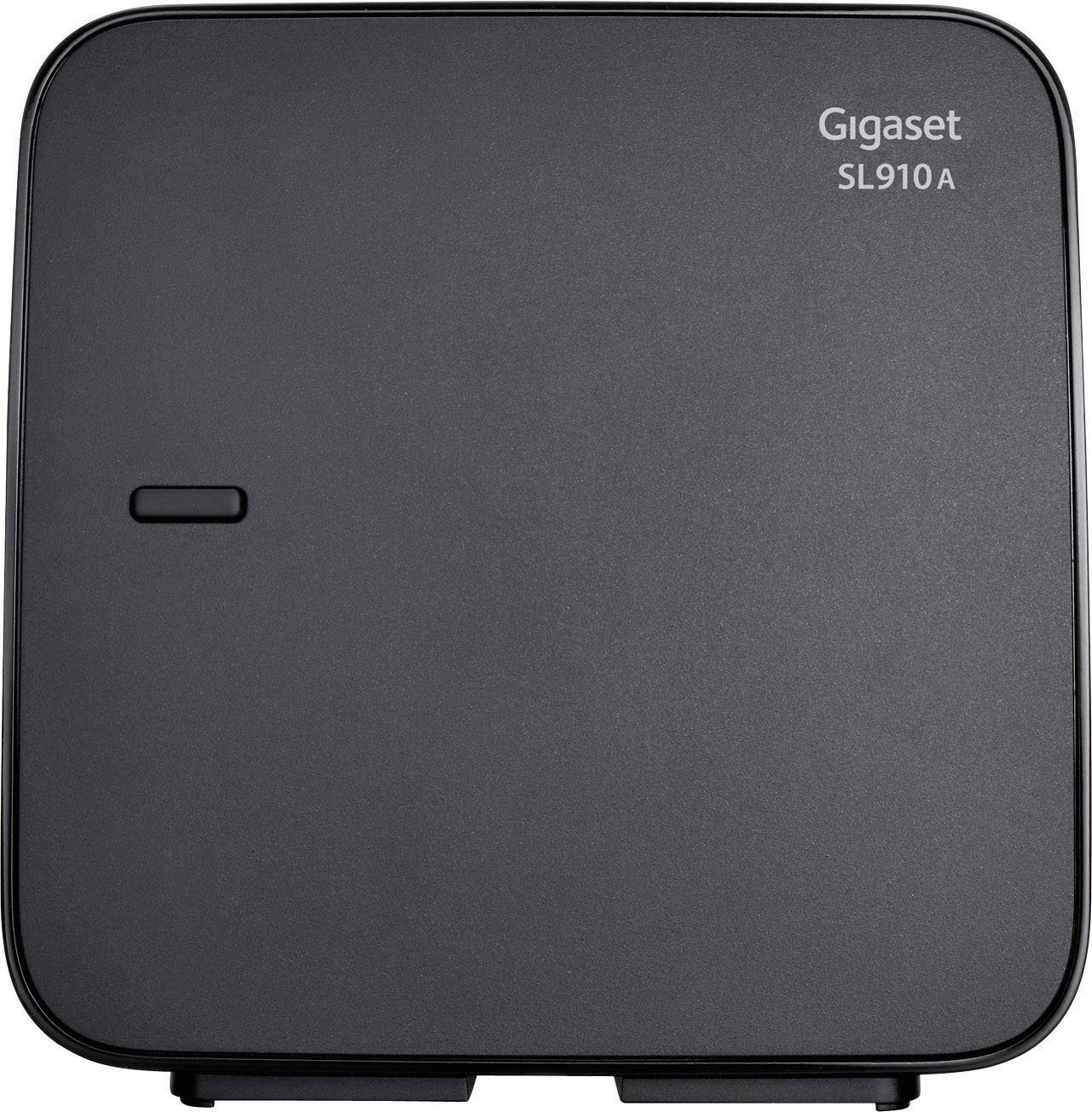 Gigaset SL910A DECT, GAP, Bluetooth® Schnurloses Telefon analog Anrufbeantworter, Touchscreen Edelstahl, Schwarz