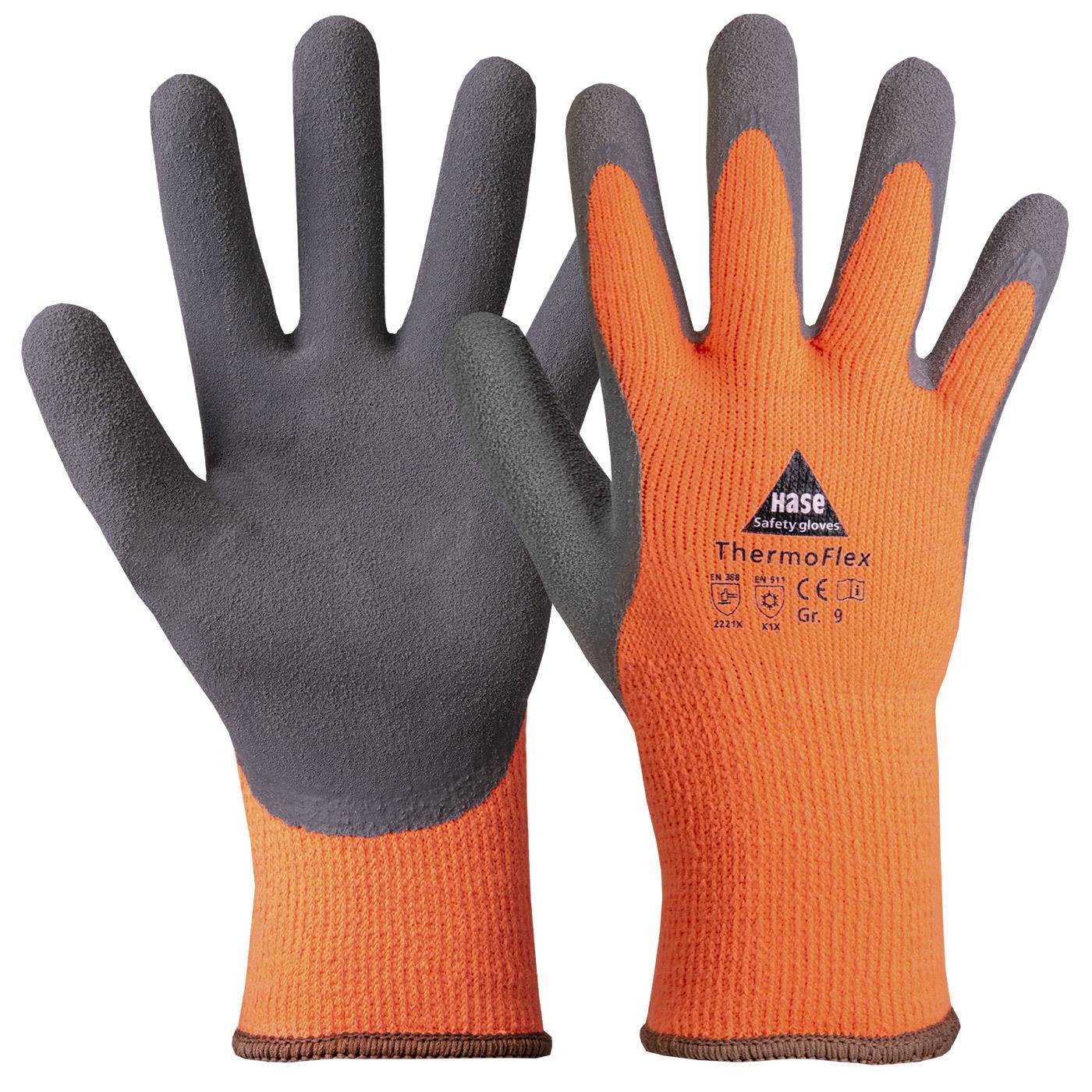 Kälteschutzhandschuh Superflex Thermo+ 508650-09 Größe 09 Farbe neon-gelb/orange/grau Trägermaterial Polyester Gauge 13