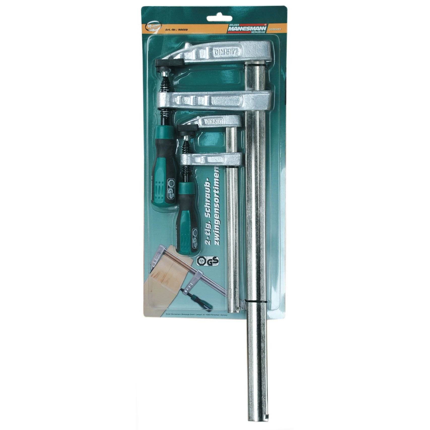 BRÜDER MANNESMANN Schraubzwingen-Satz, 2-teilig, DIN 5117