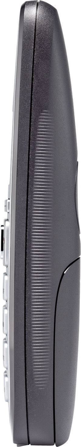 Gigaset E310A Schnurloses Seniorentelefon Anrufbeantworter Beleuchtetes Display Silber, Anthrazit