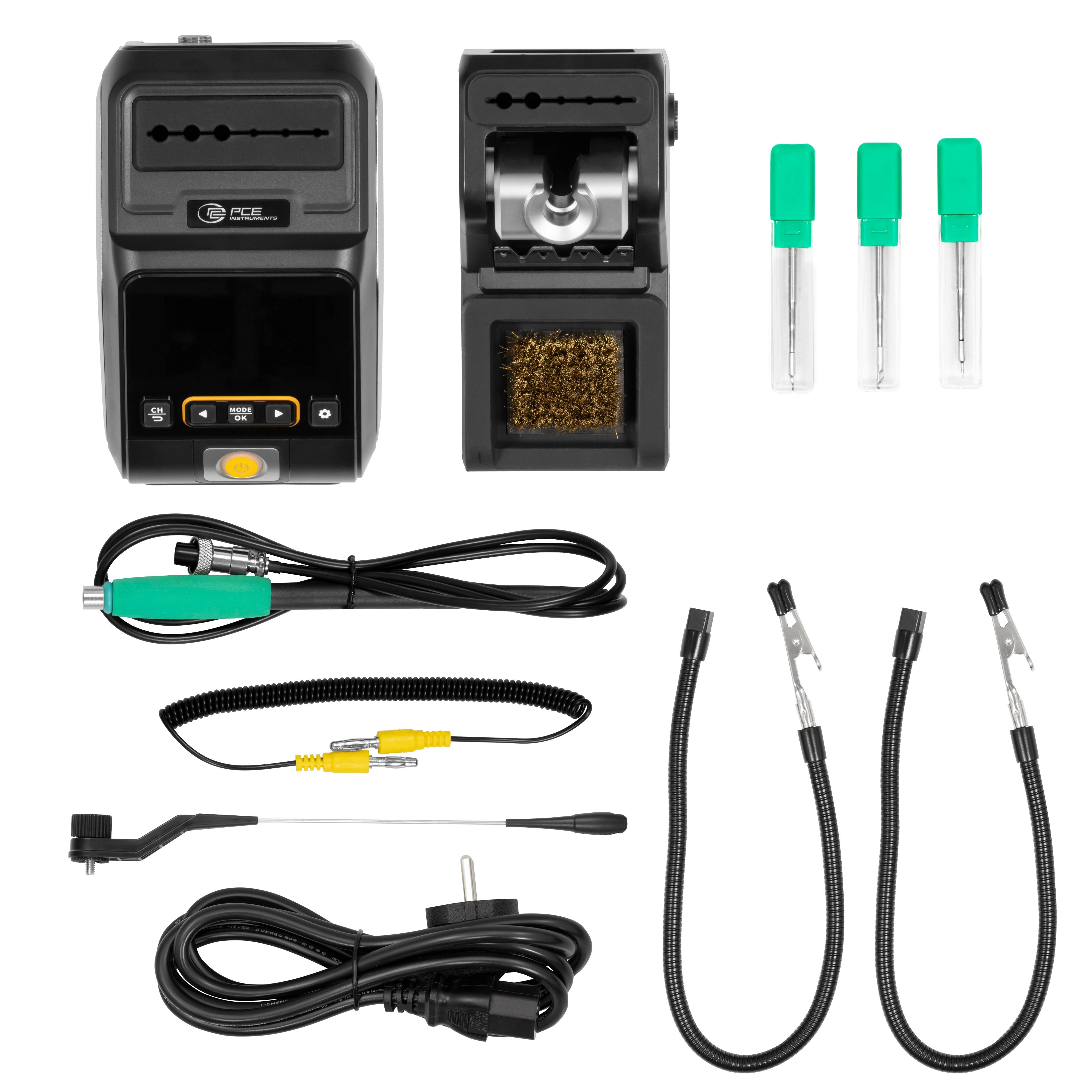 PCE Instruments Lötstation PCE-SST 200 |100 … 450°C |Leistung 200W |digital |Speicher für 3 Temperaturen |Alarmton