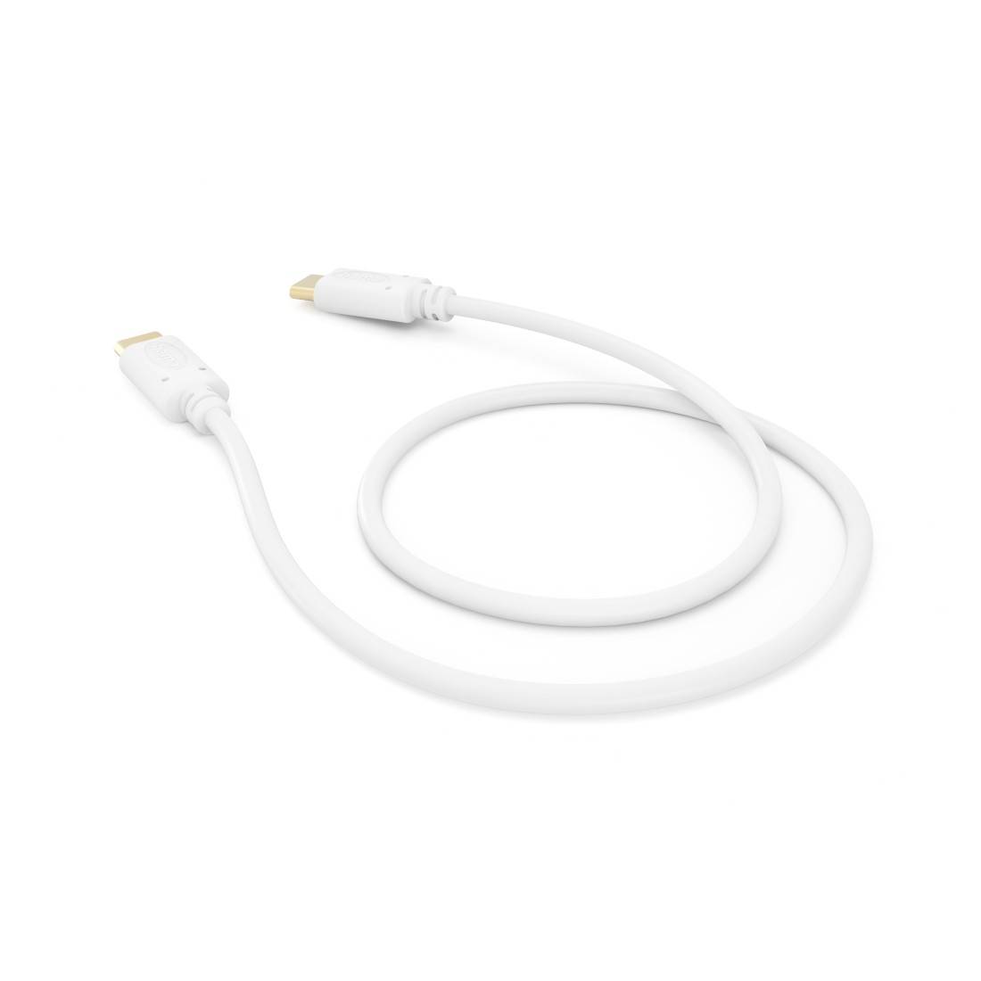 hama 00201704 Ladekabel, USB-C - USB-C, 1,5 m, Weiß