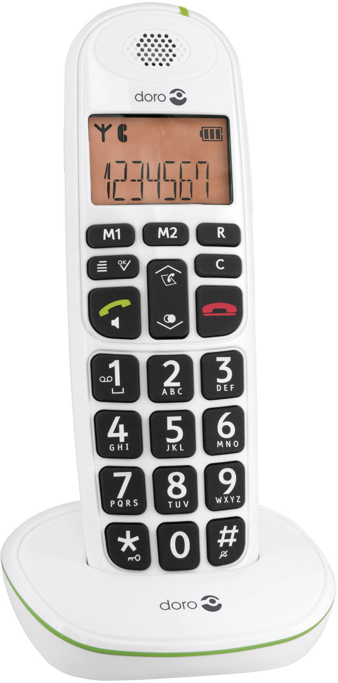 DORO PhoneEasy 100w - Schnurlostelefon mit Rufnummernanzeige