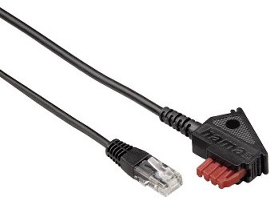 Hama DSL Anschlusskabel [1x TAE-F-Stecker - 1x RJ45-Stecker 8p2c] 3.00 m Schwarz