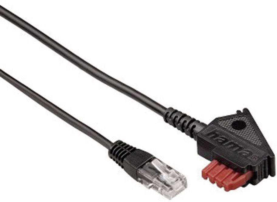 Hama DSL Anschlusskabel [1x TAE-F-Stecker - 1x RJ45-Stecker 8p2c] 6.00m Schwarz